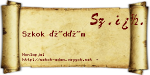 Szkok Ádám névjegykártya