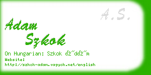 adam szkok business card